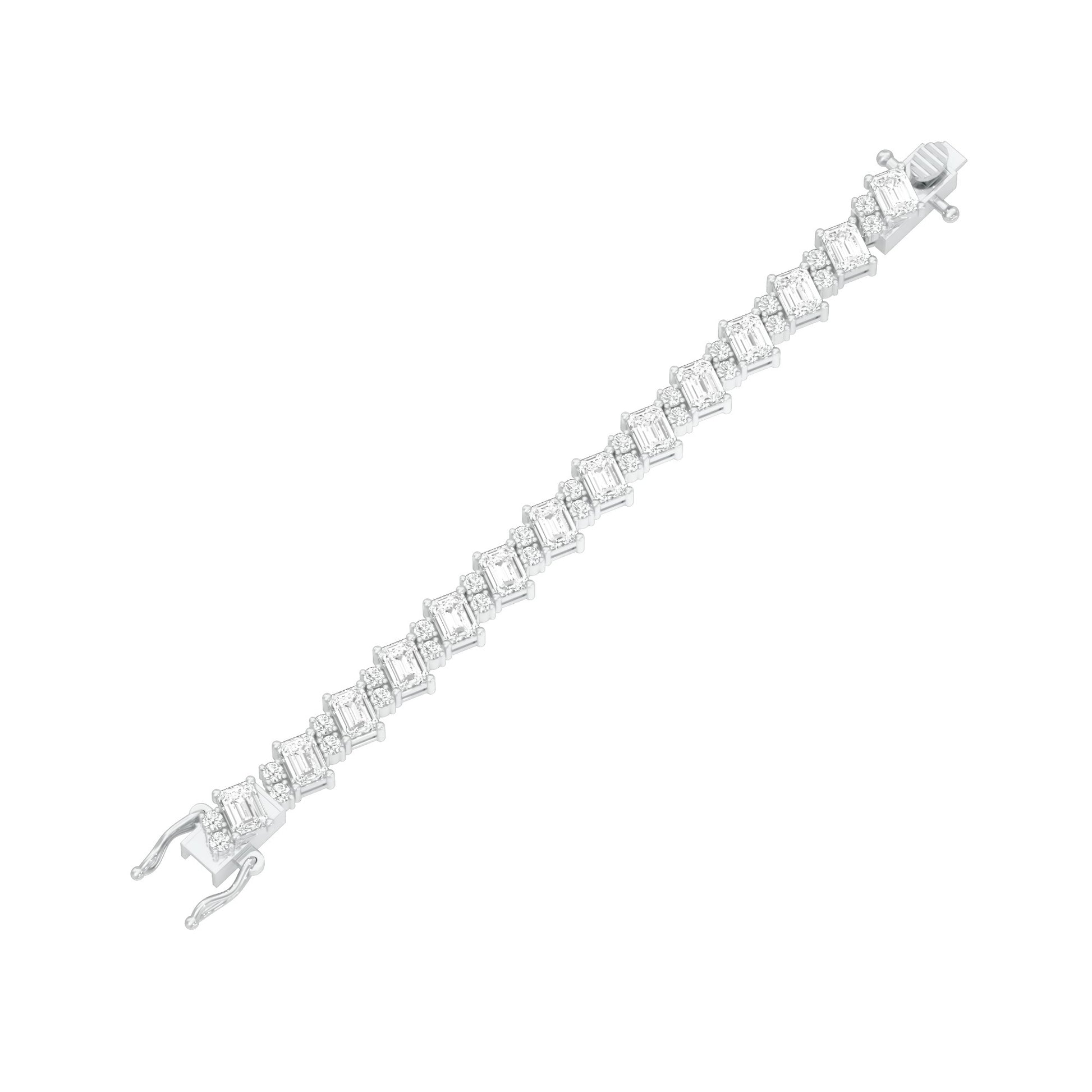 Crystal Crush Diamond Tennis Bracelet 18 KT / White Gold