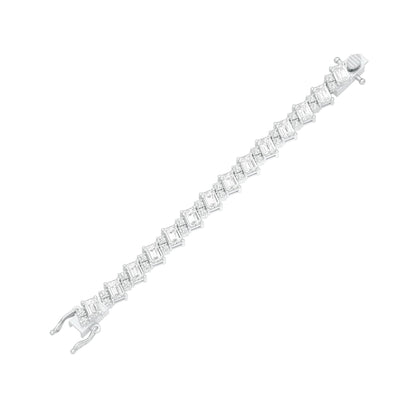 Crystal Crush Diamond Tennis Bracelet 18 KT / White Gold