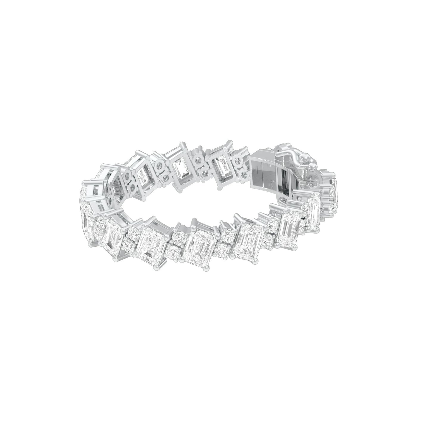 Crystal Crush Diamond Tennis Bracelet 18 KT / White Gold