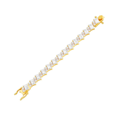 Crystal Crush Diamond Tennis Bracelet 18 KT / Yellow Gold