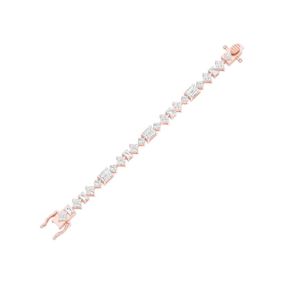 The Luxe Crush Diamond Tennis Bracelet 18 KT / Rose Gold