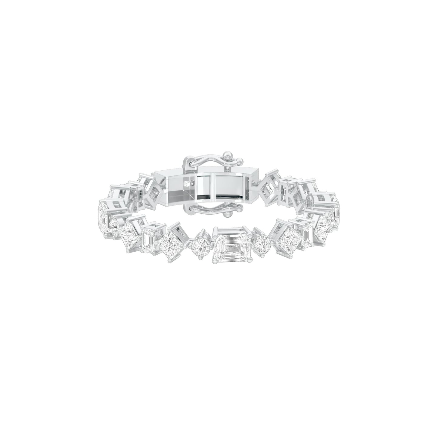 The Luxe Crush Diamond Tennis Bracelet 18 KT / White Gold