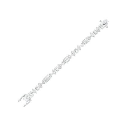 The Luxe Crush Diamond Tennis Bracelet 18 KT / White Gold
