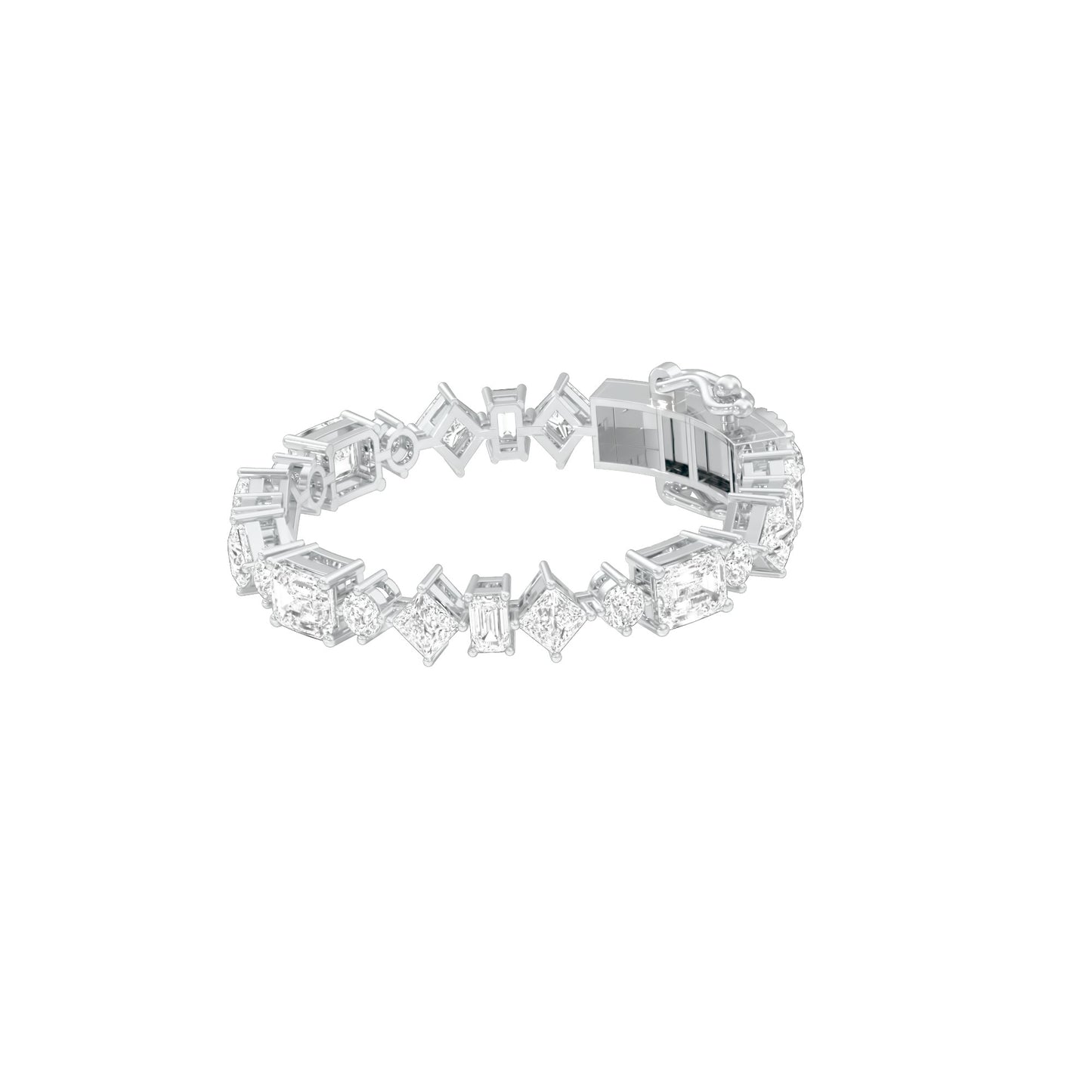 The Luxe Crush Diamond Tennis Bracelet 18 KT / White Gold
