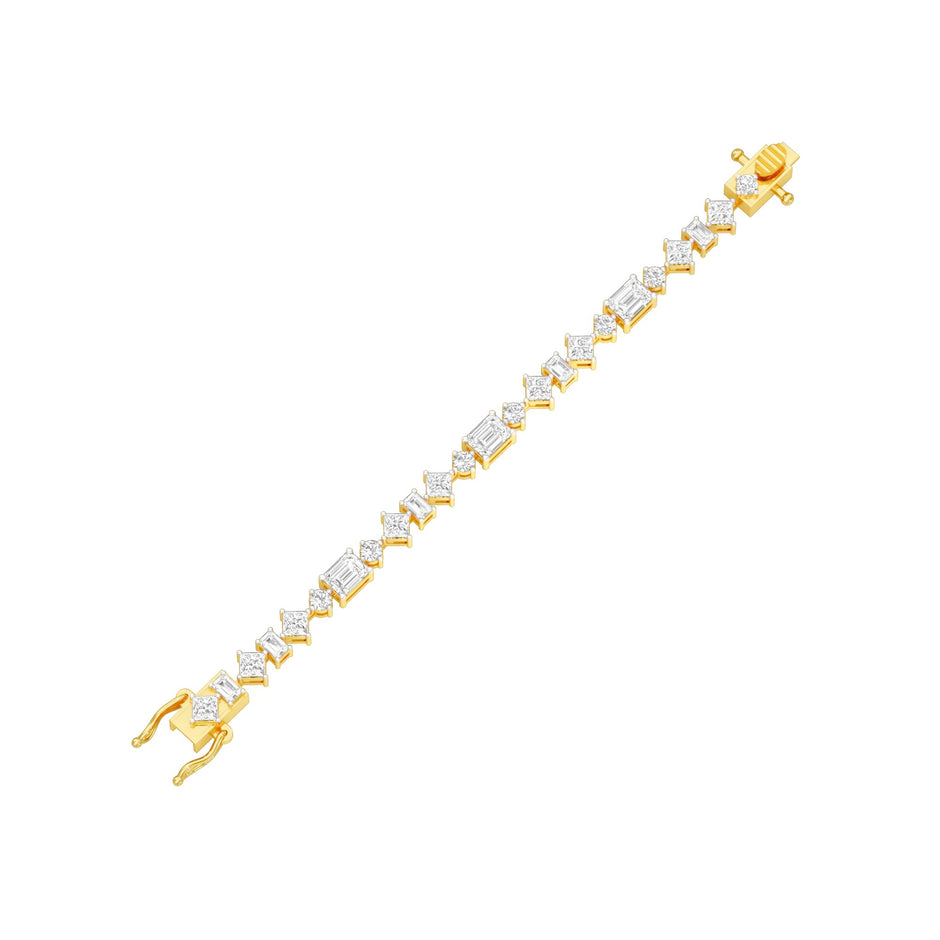 The Luxe Crush Diamond Tennis Bracelet 18 KT / Yellow Gold