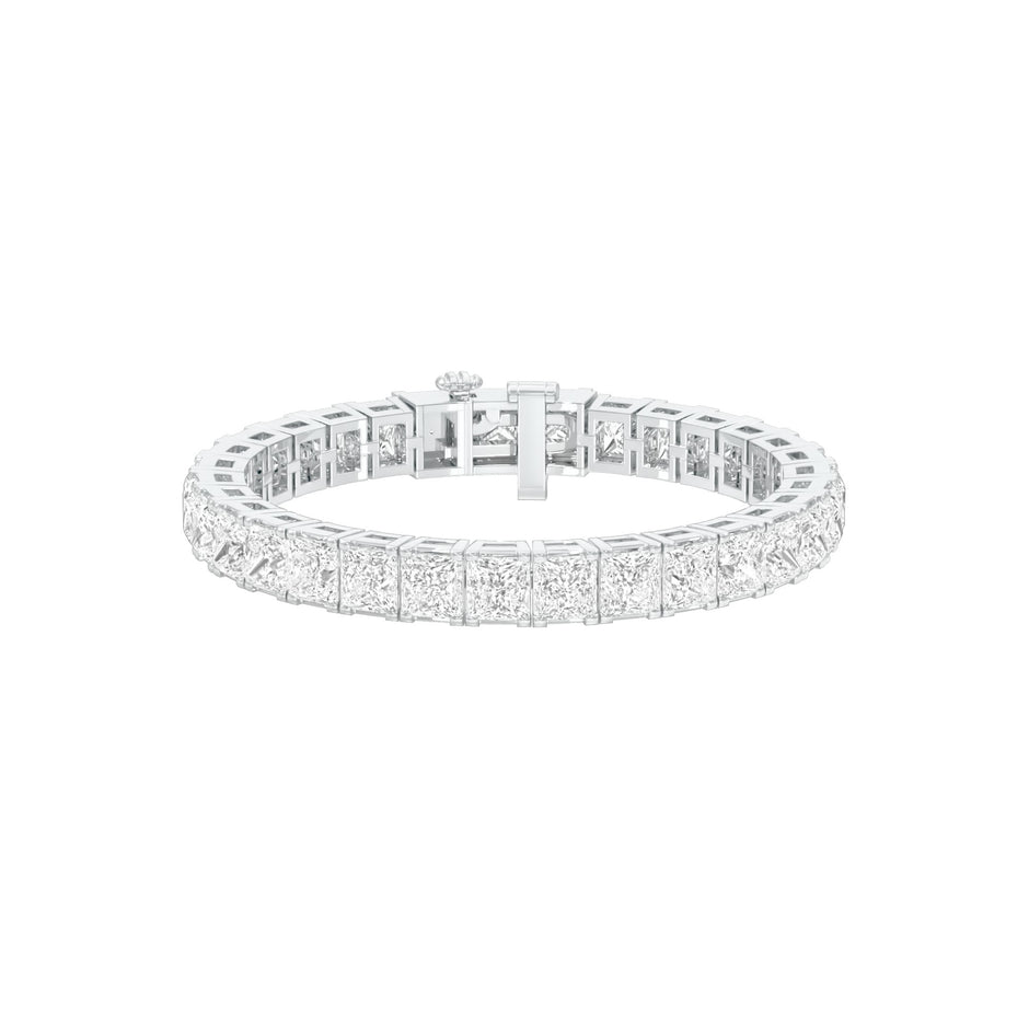 The Authority Band Diamond Tennis Bracelet 18 KT / White Gold