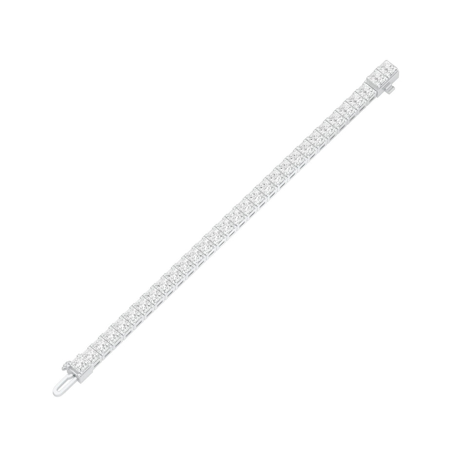 The Authority Band Diamond Tennis Bracelet 18 KT / White Gold