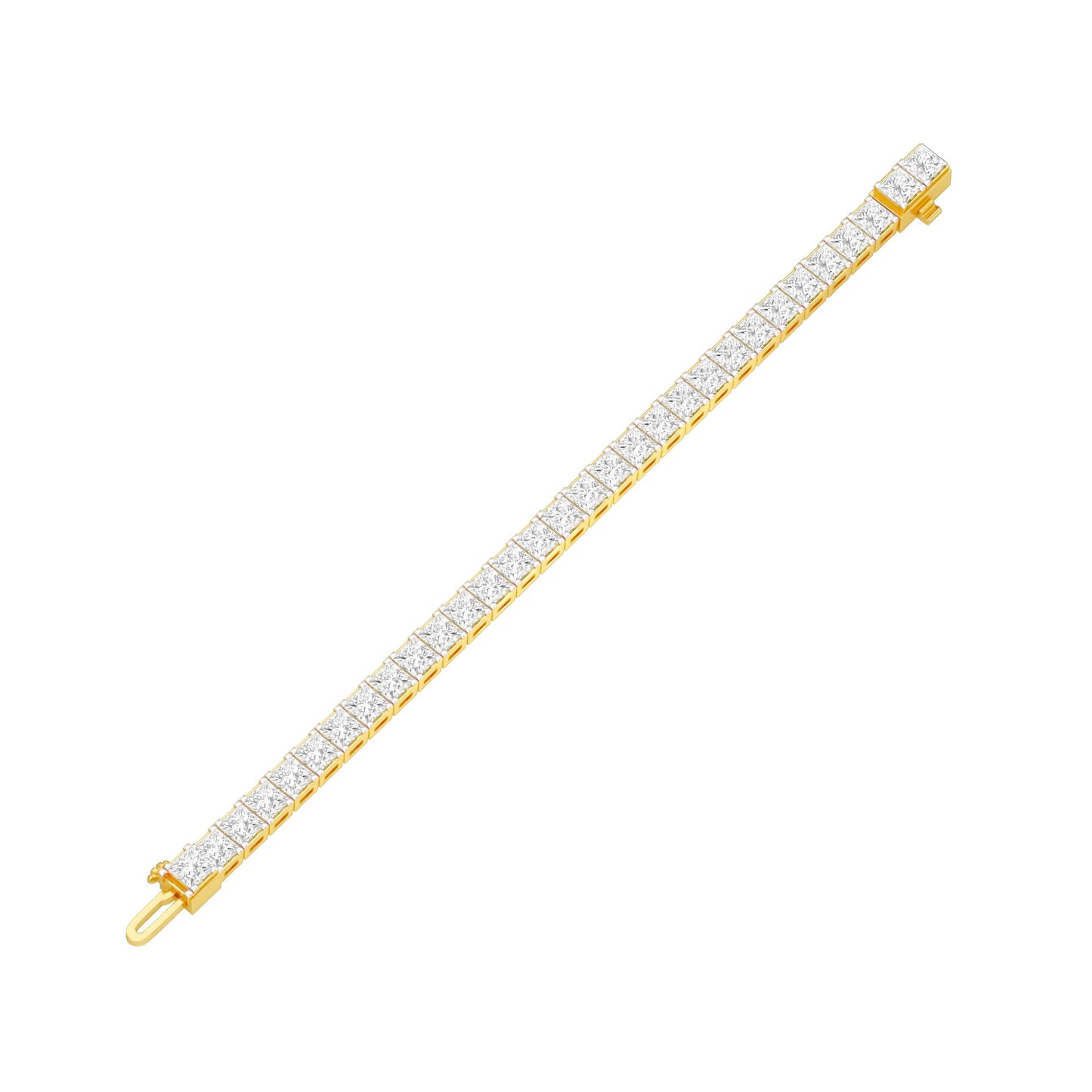 The Authority Band Diamond Tennis Bracelet 18 KT / Yellow Gold
