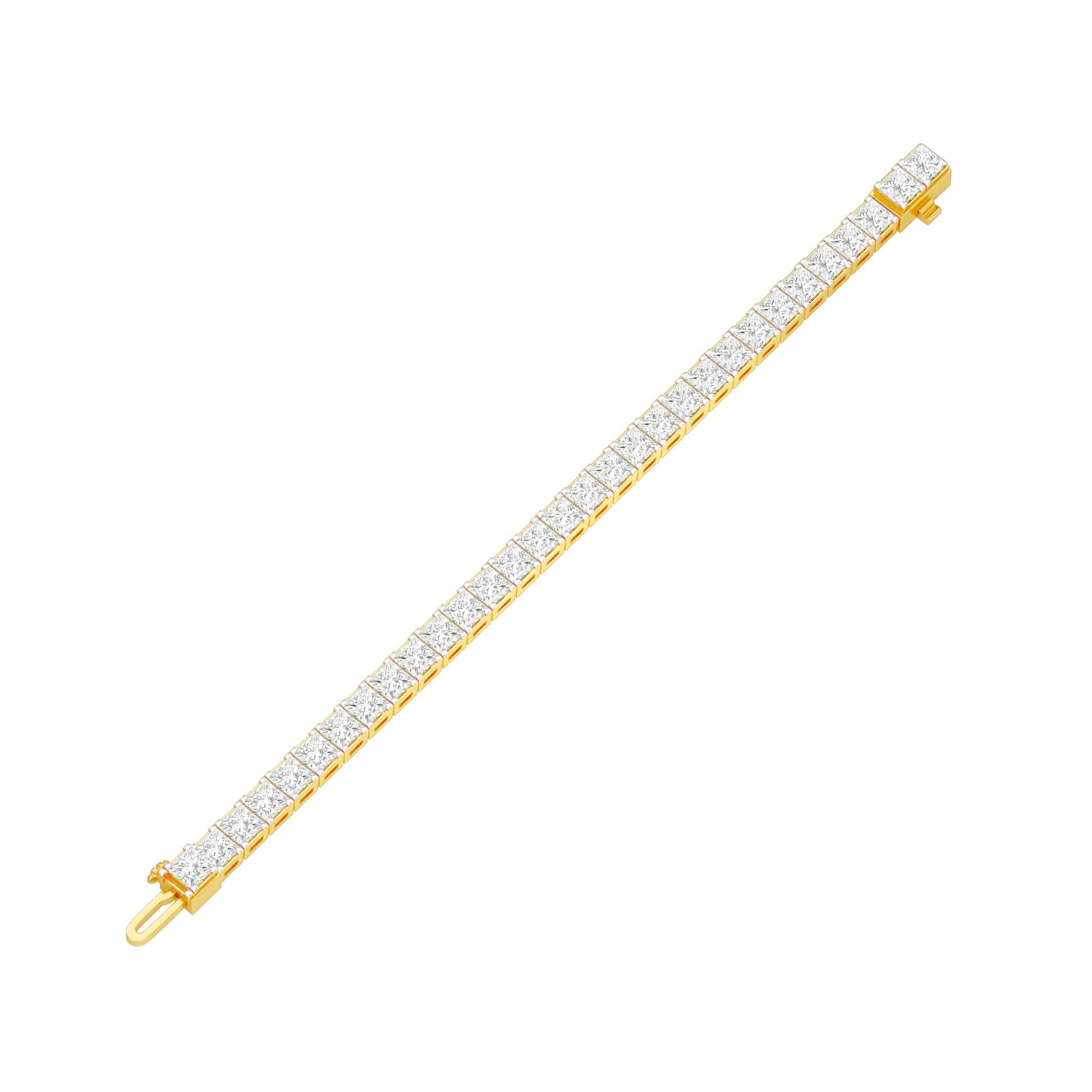 The Authority Band Diamond Tennis Bracelet 18 KT / Yellow Gold
