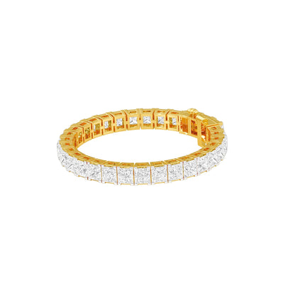 The Authority Band Diamond Tennis Bracelet 18 KT / Yellow Gold