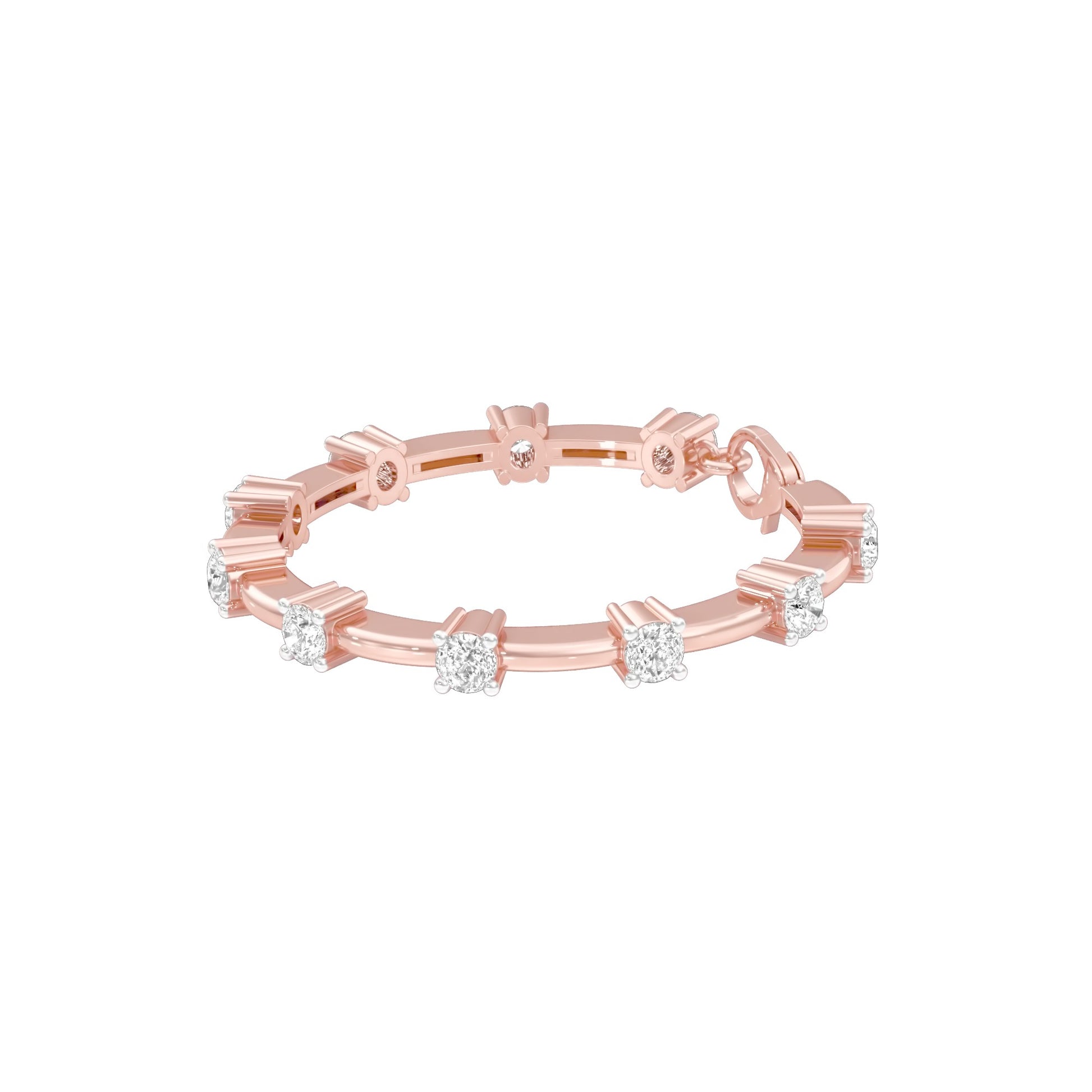 Fusion Gleam Diamond Tennis Bracelet 18 KT / Rose Gold