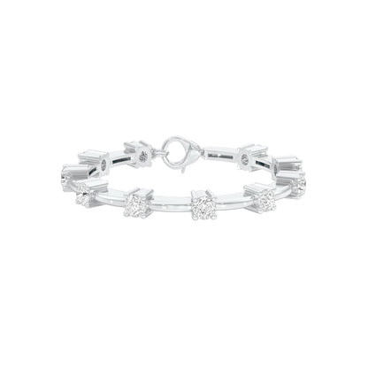 Fusion Gleam Diamond Tennis Bracelet 18 KT / White Gold