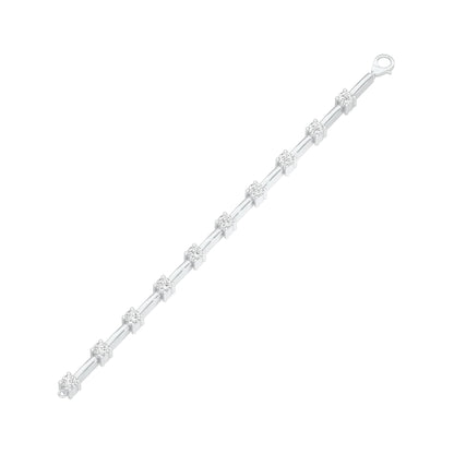 Fusion Gleam Diamond Tennis Bracelet 18 KT / White Gold