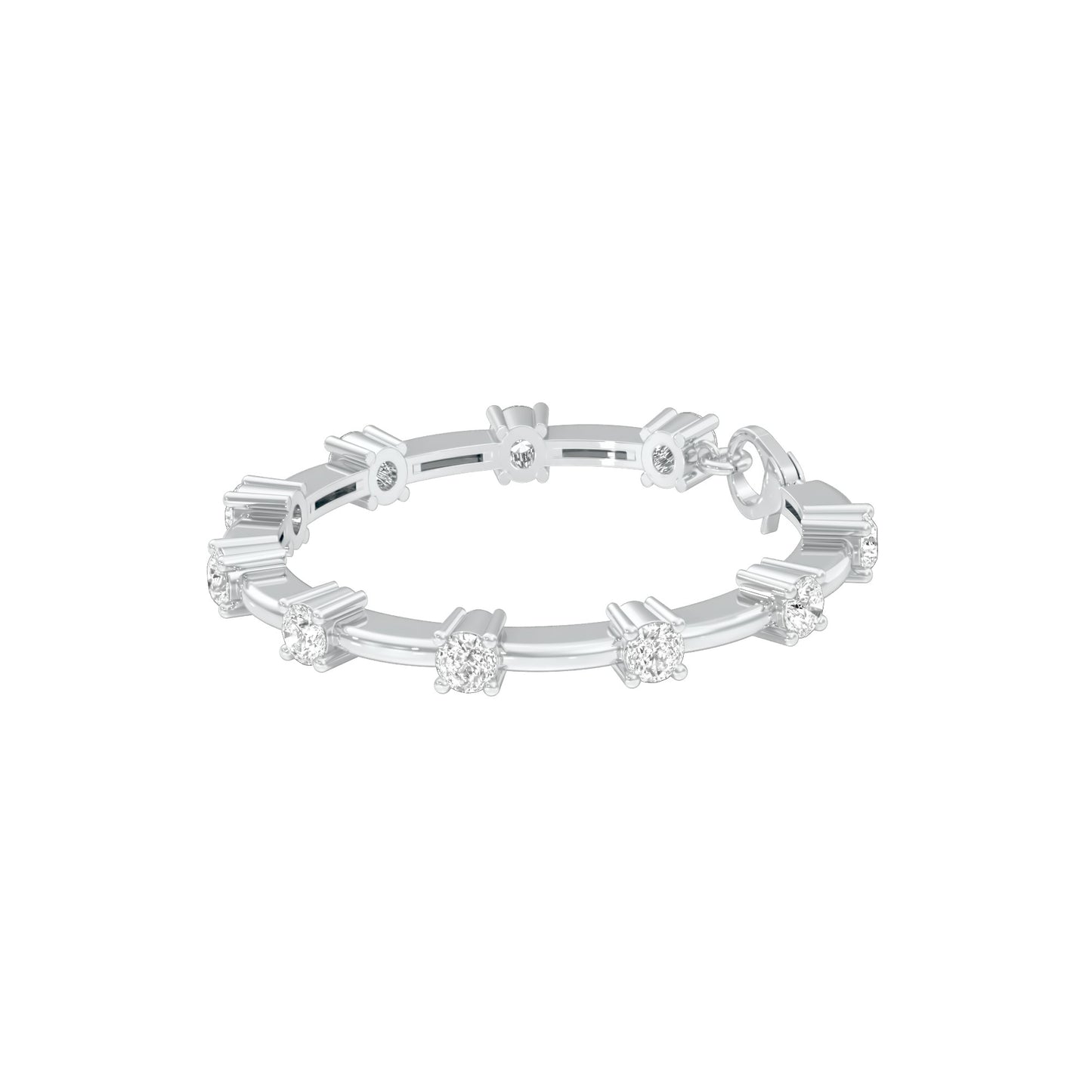 Fusion Gleam Diamond Tennis Bracelet 18 KT / White Gold