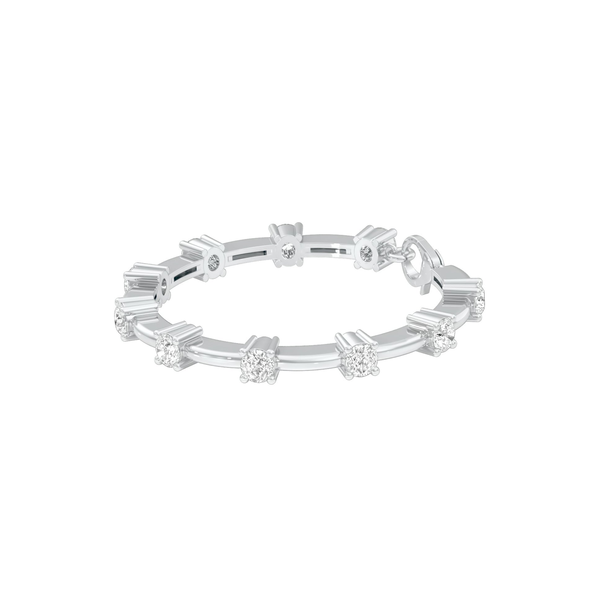 Fusion Gleam Diamond Tennis Bracelet 18 KT / White Gold