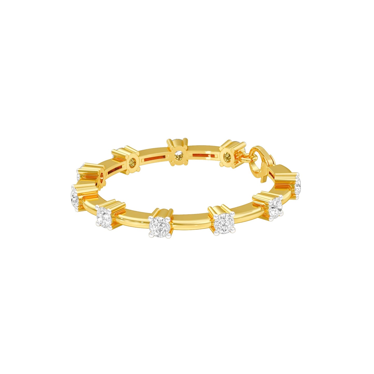 Fusion Gleam Diamond Tennis Bracelet 18 KT / Yellow Gold