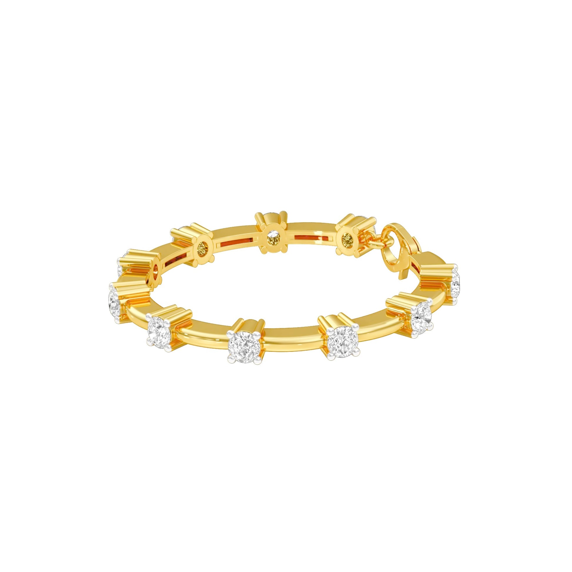 Fusion Gleam Diamond Tennis Bracelet 18 KT / Yellow Gold