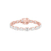 Her Crowned Throne Diamond Tennis Bracelet 18 KT / Rose Gold