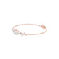 Multi-Cut Brilliant Diamond Chain Bracelet 18 KT / Rose Gold