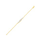 Multi-Cut Brilliant Diamond Chain Bracelet 18 KT / Yellow Gold