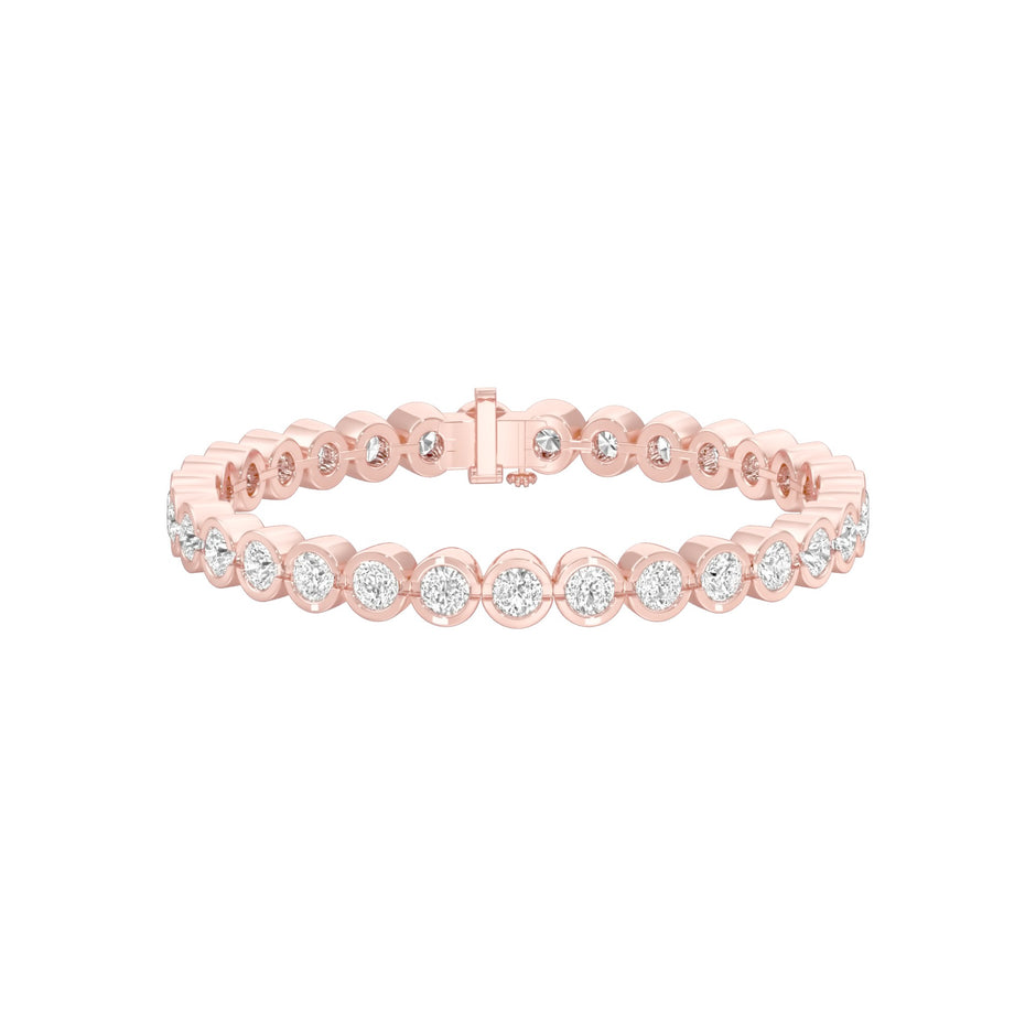 Jewelstorm Diamond Tennis Bracelet 18 KT / Rose Gold