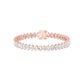 The Empress Cuff Diamond Tennis Bracelet 18 KT / Rose Gold