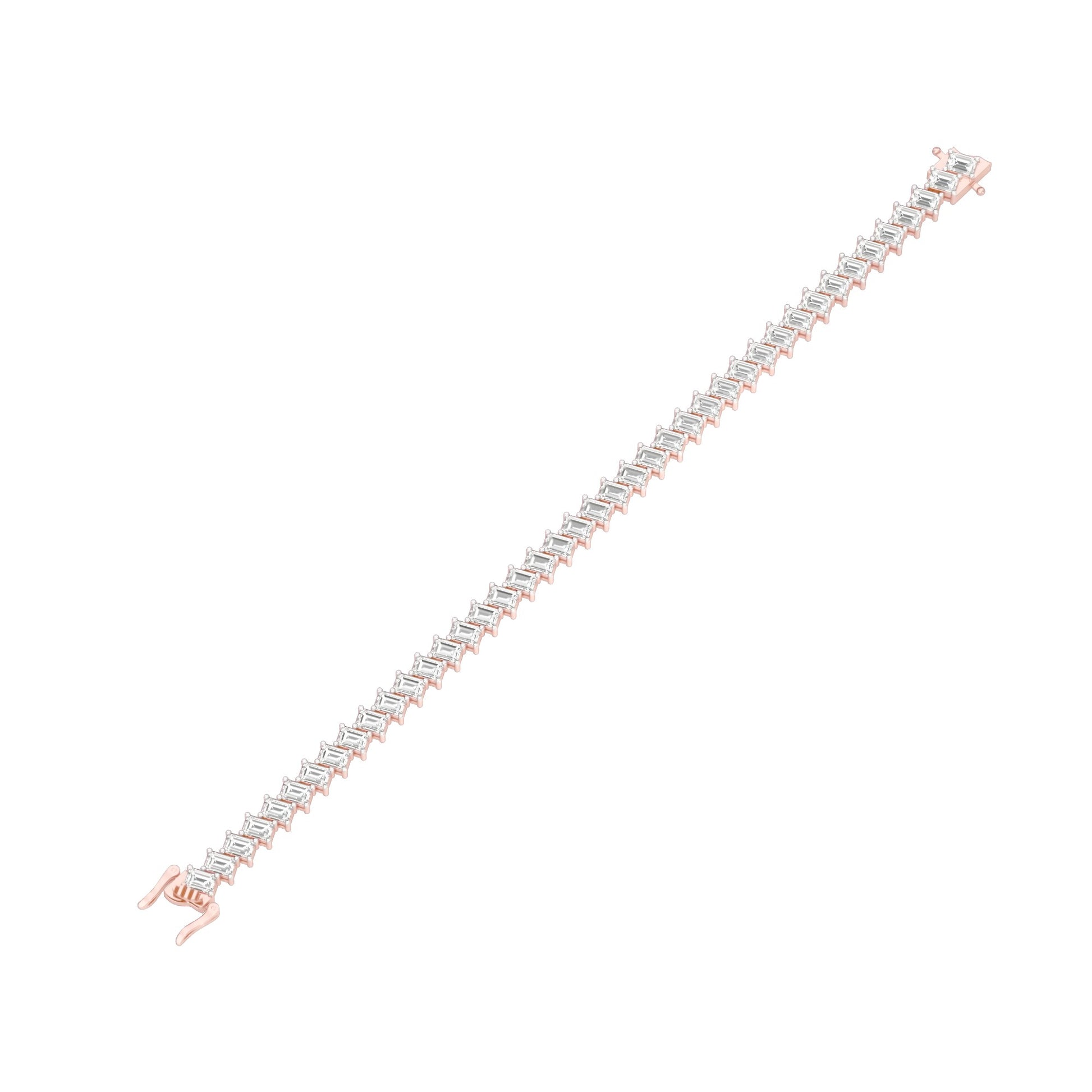 The Empress Cuff Diamond Tennis Bracelet 18 KT / Rose Gold