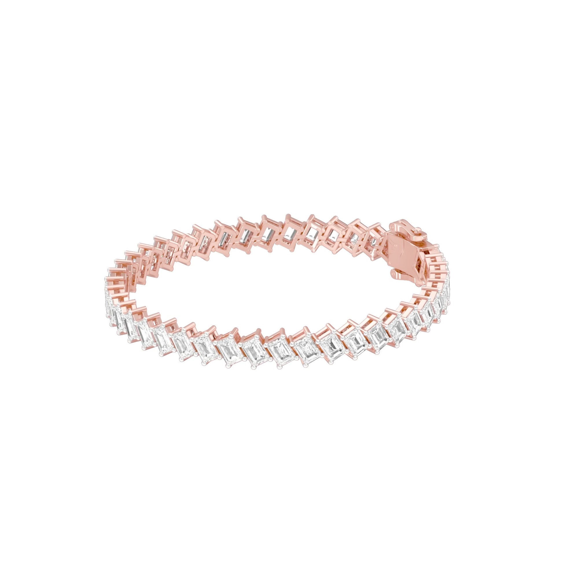The Empress Cuff Diamond Tennis Bracelet 18 KT / Rose Gold