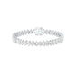 The Empress Cuff Diamond Tennis Bracelet 18 KT / White Gold