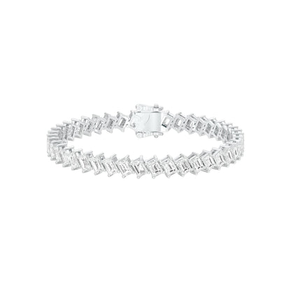 The Empress Cuff Diamond Tennis Bracelet 18 KT / White Gold