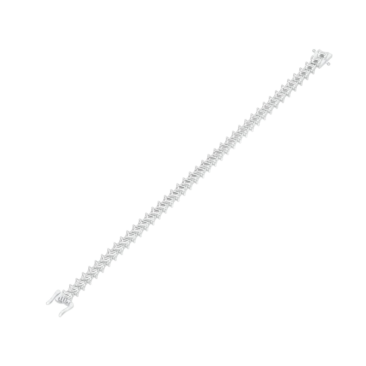 The Empress Cuff Diamond Tennis Bracelet 18 KT / White Gold