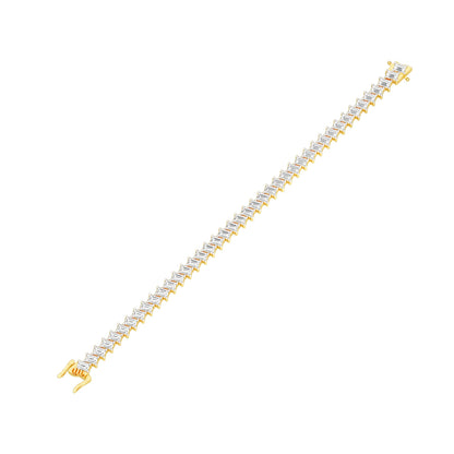 The Empress Cuff Diamond Tennis Bracelet 18 KT / Yellow Gold
