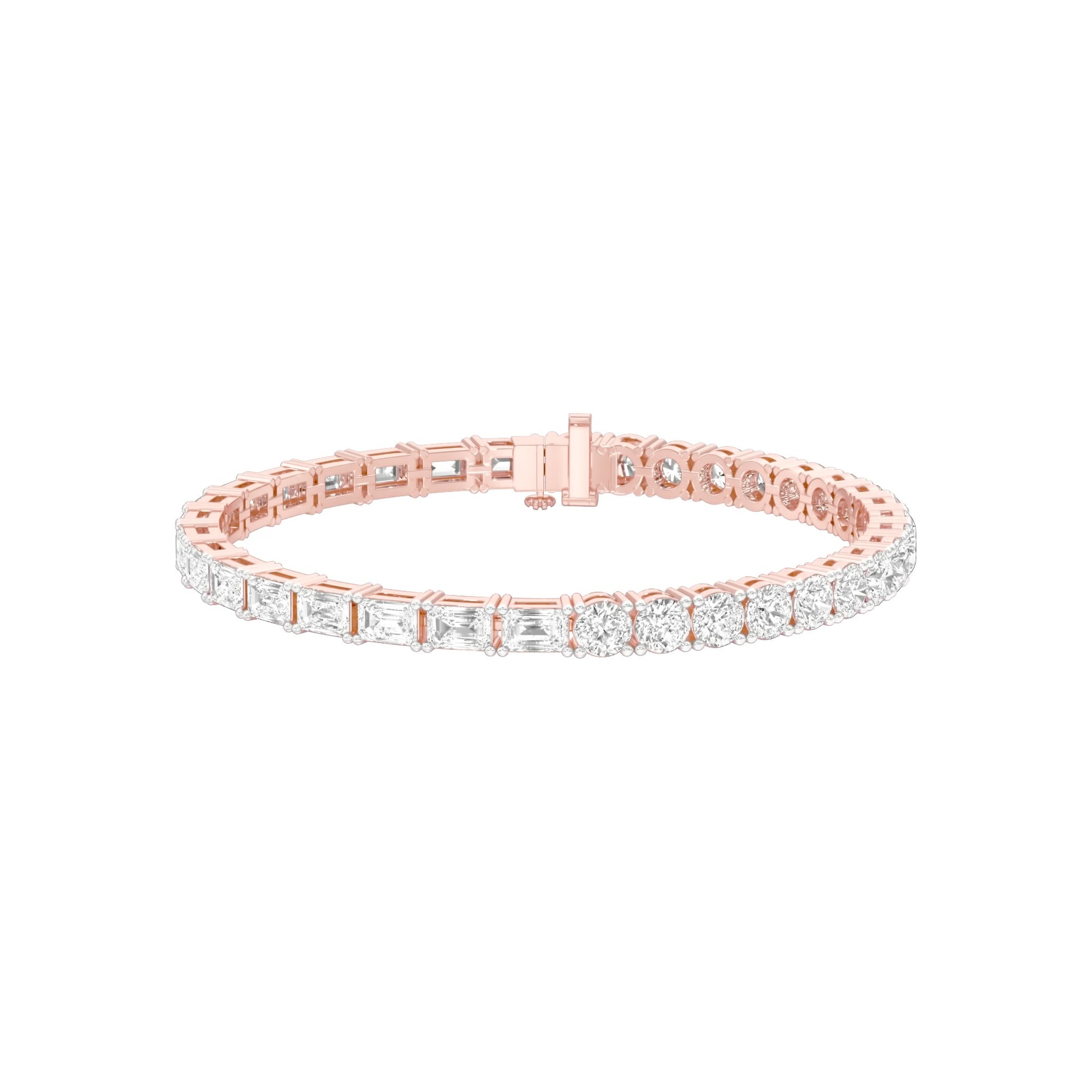 Royal Mix Diamond Tennis Bracelet 18 KT / Rose Gold