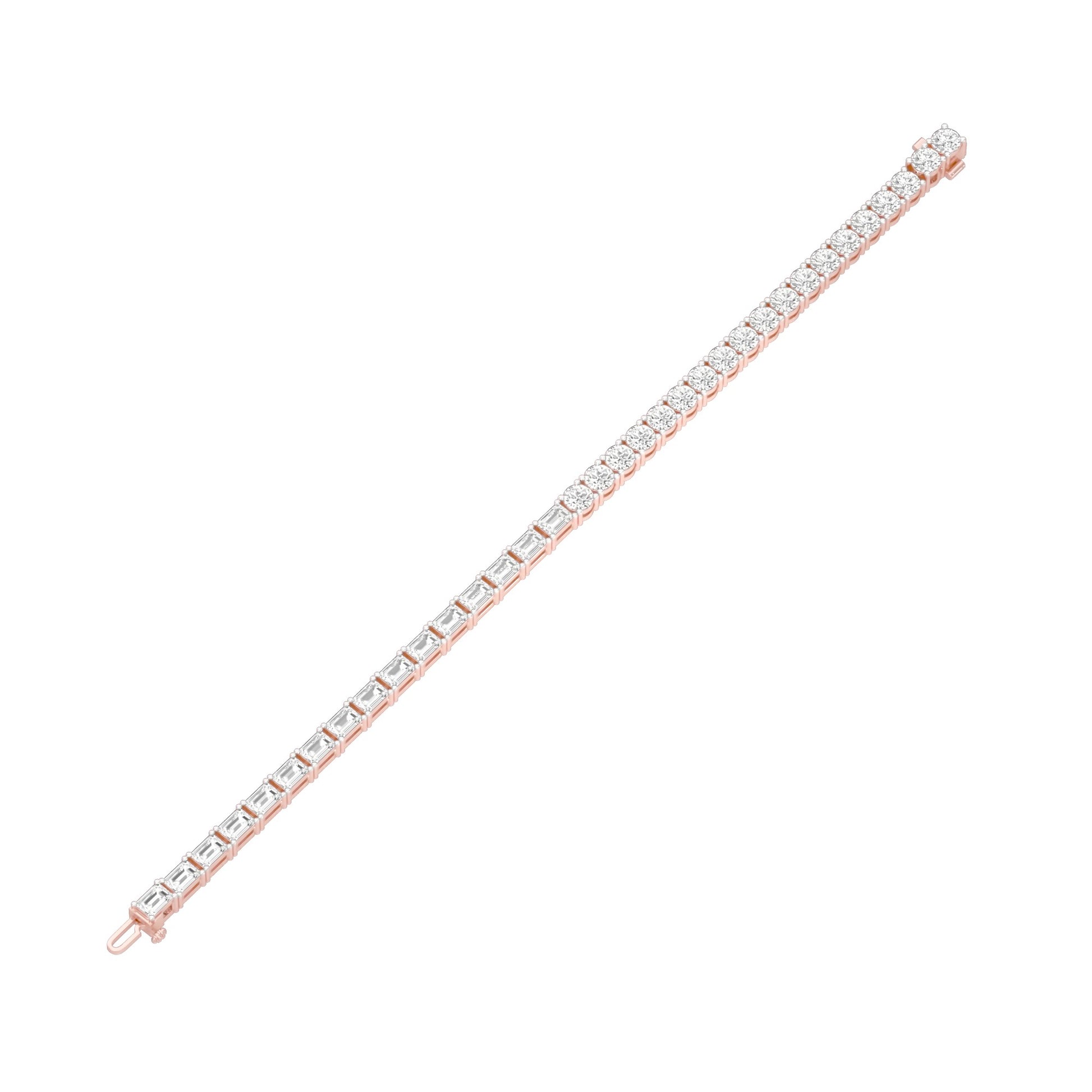 Royal Mix Diamond Tennis Bracelet 18 KT / Rose Gold