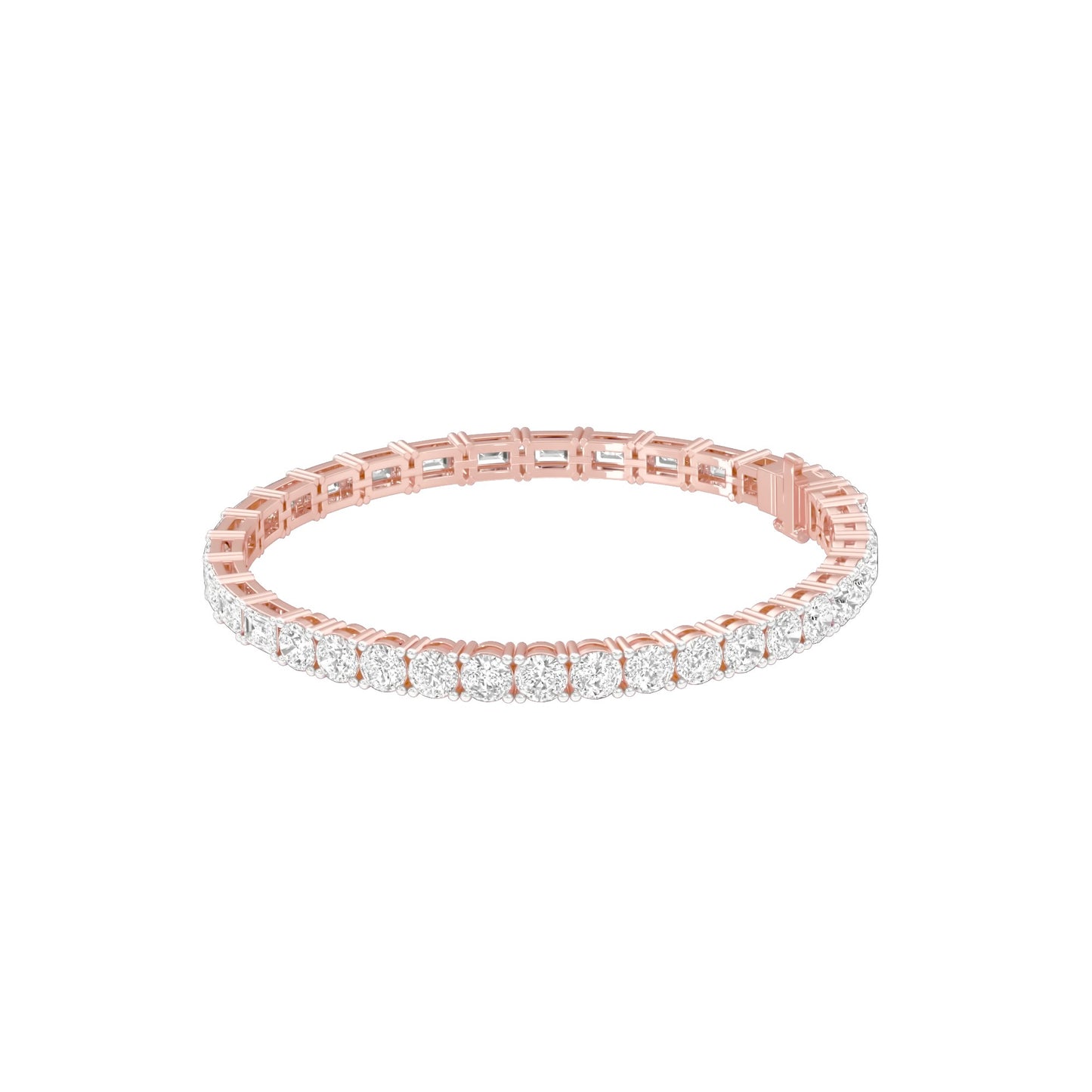 Royal Mix Diamond Tennis Bracelet 18 KT / Rose Gold