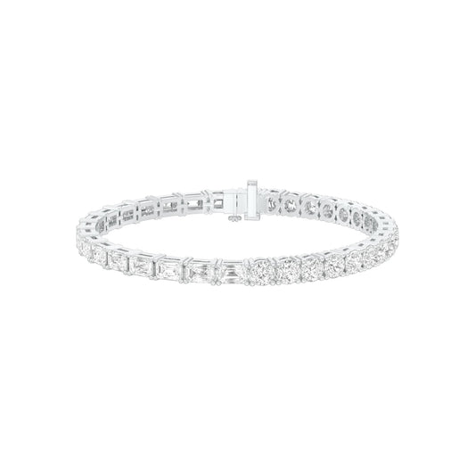 Royal Mix Diamond Tennis Bracelet 18 KT / White Gold
