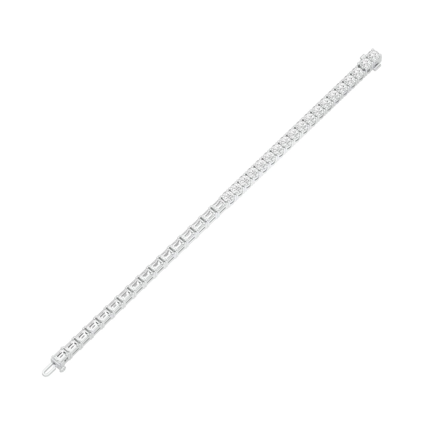 Royal Mix Diamond Tennis Bracelet 18 KT / White Gold