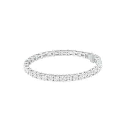 Royal Mix Diamond Tennis Bracelet 18 KT / White Gold