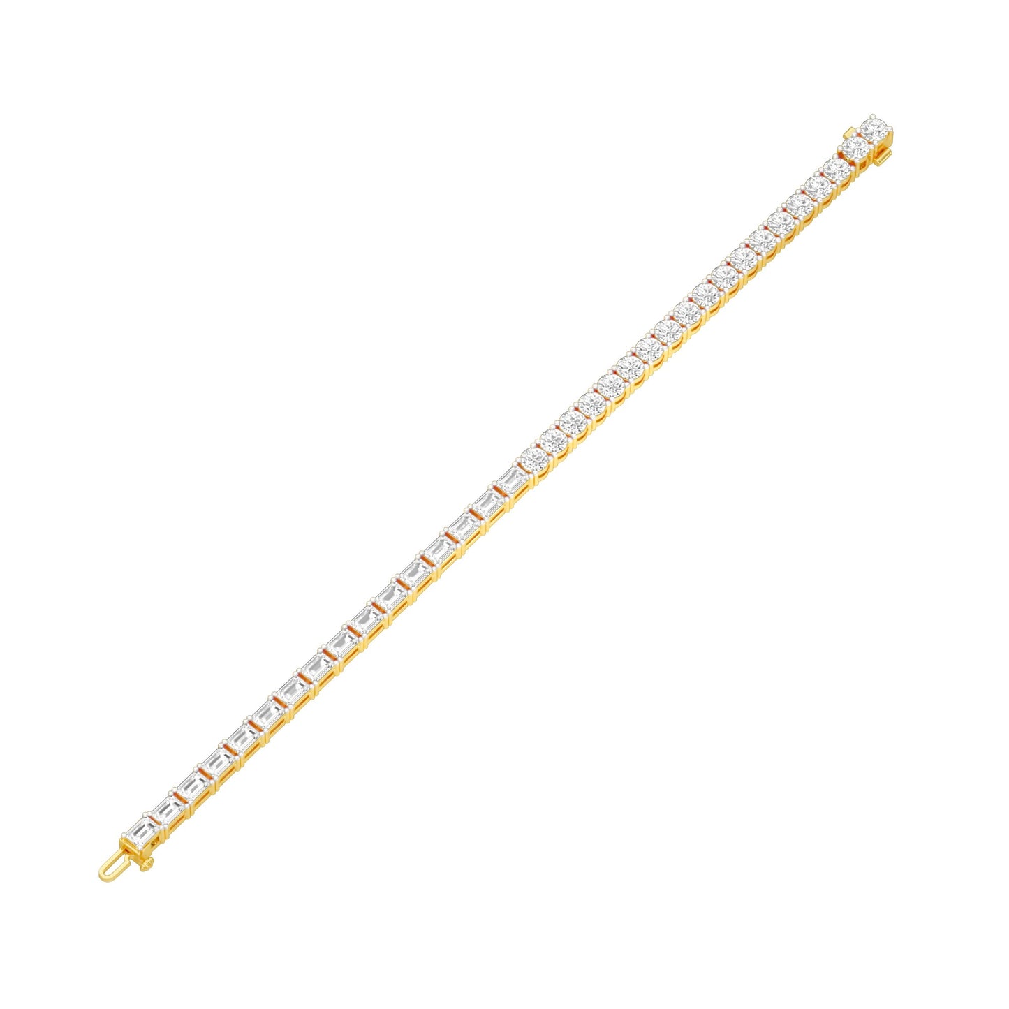 Royal Mix Diamond Tennis Bracelet 18 KT / Yellow Gold