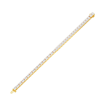 Royal Mix Diamond Tennis Bracelet 18 KT / Yellow Gold