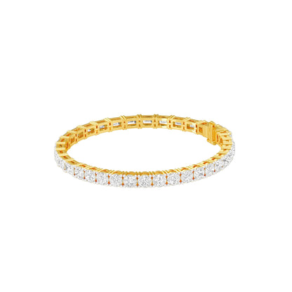 Royal Mix Diamond Tennis Bracelet 18 KT / Yellow Gold