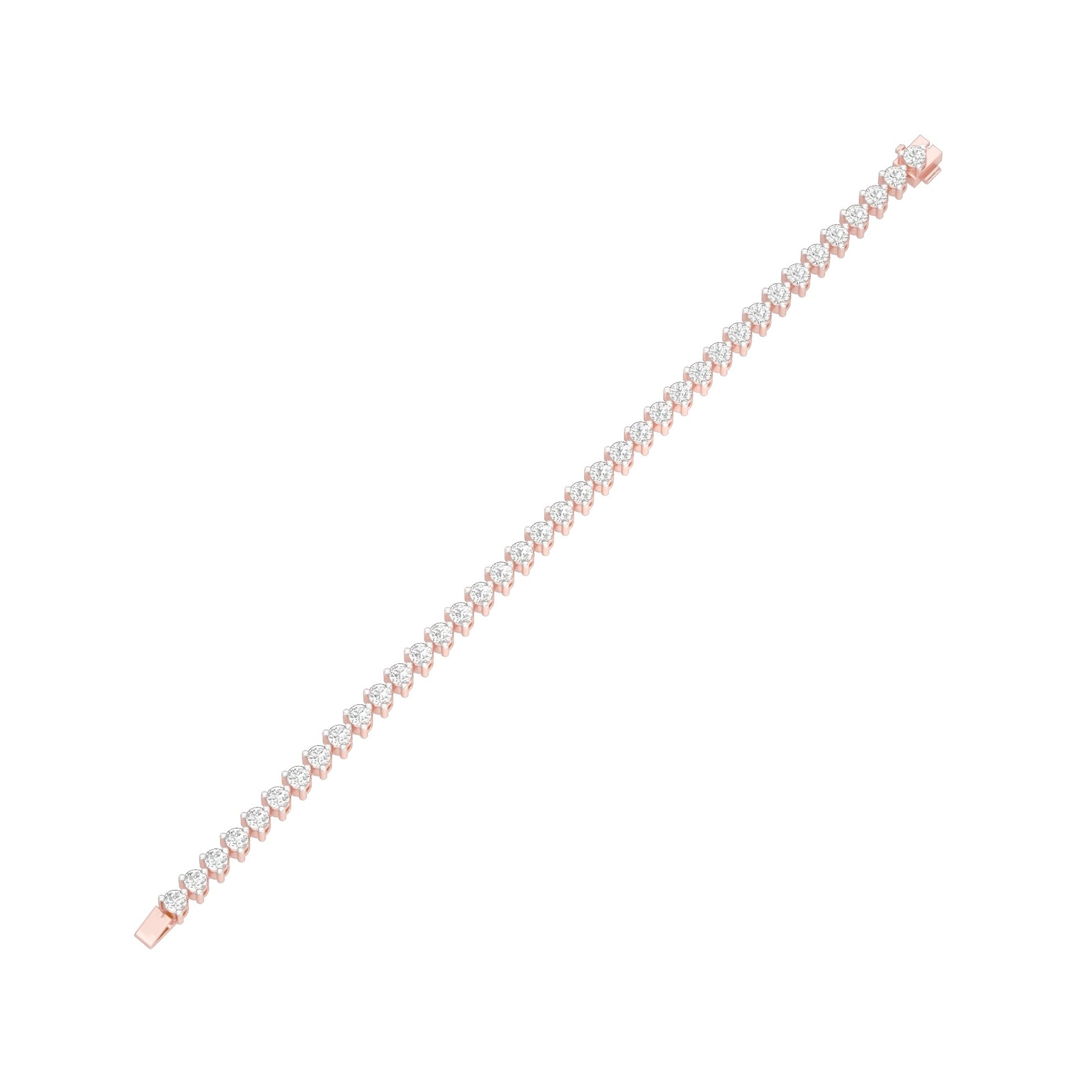 The Cut Manifesto Diamond Tennis Bracelet 18 KT / Rose Gold