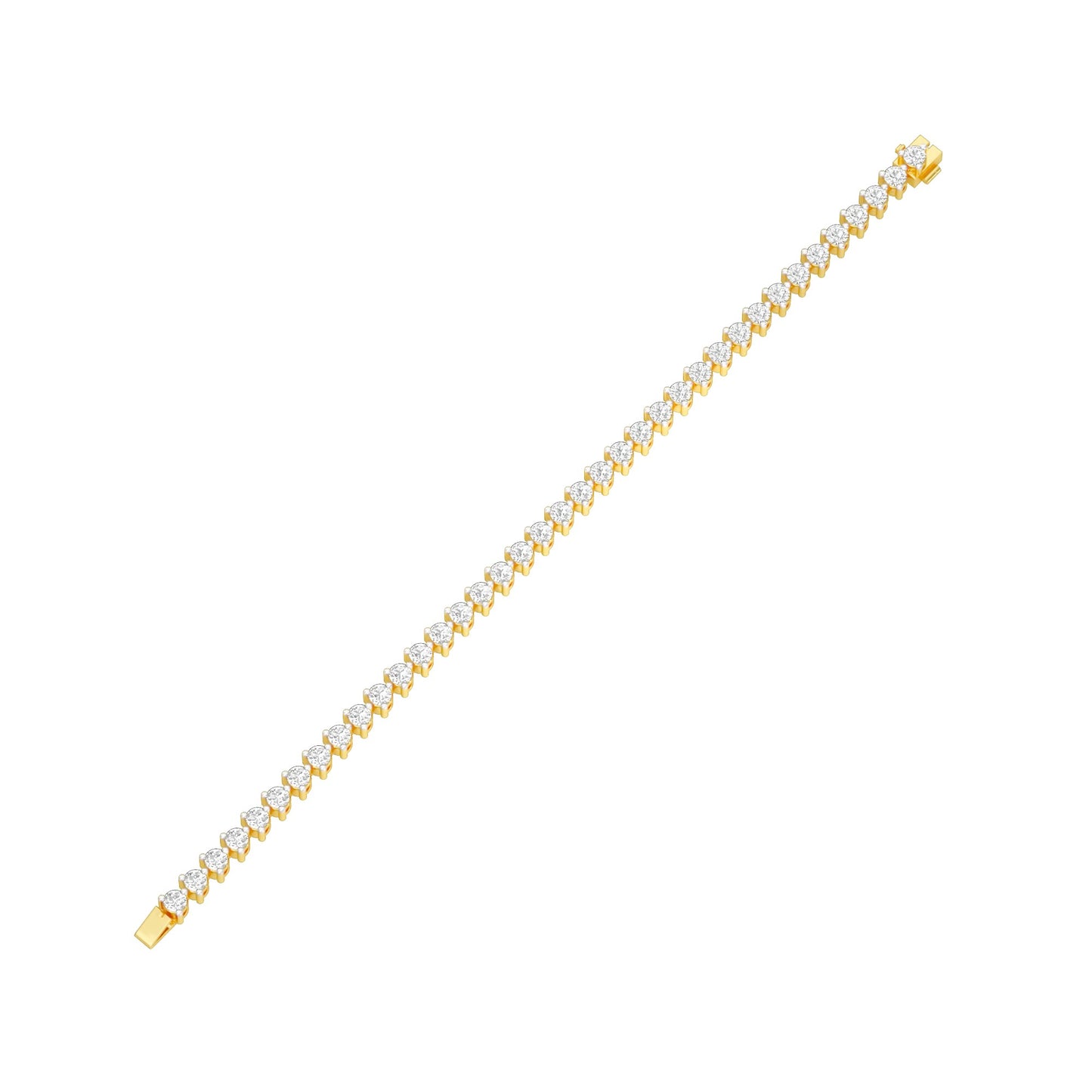 The Cut Manifesto Diamond Tennis Bracelet 18 KT / Yellow Gold