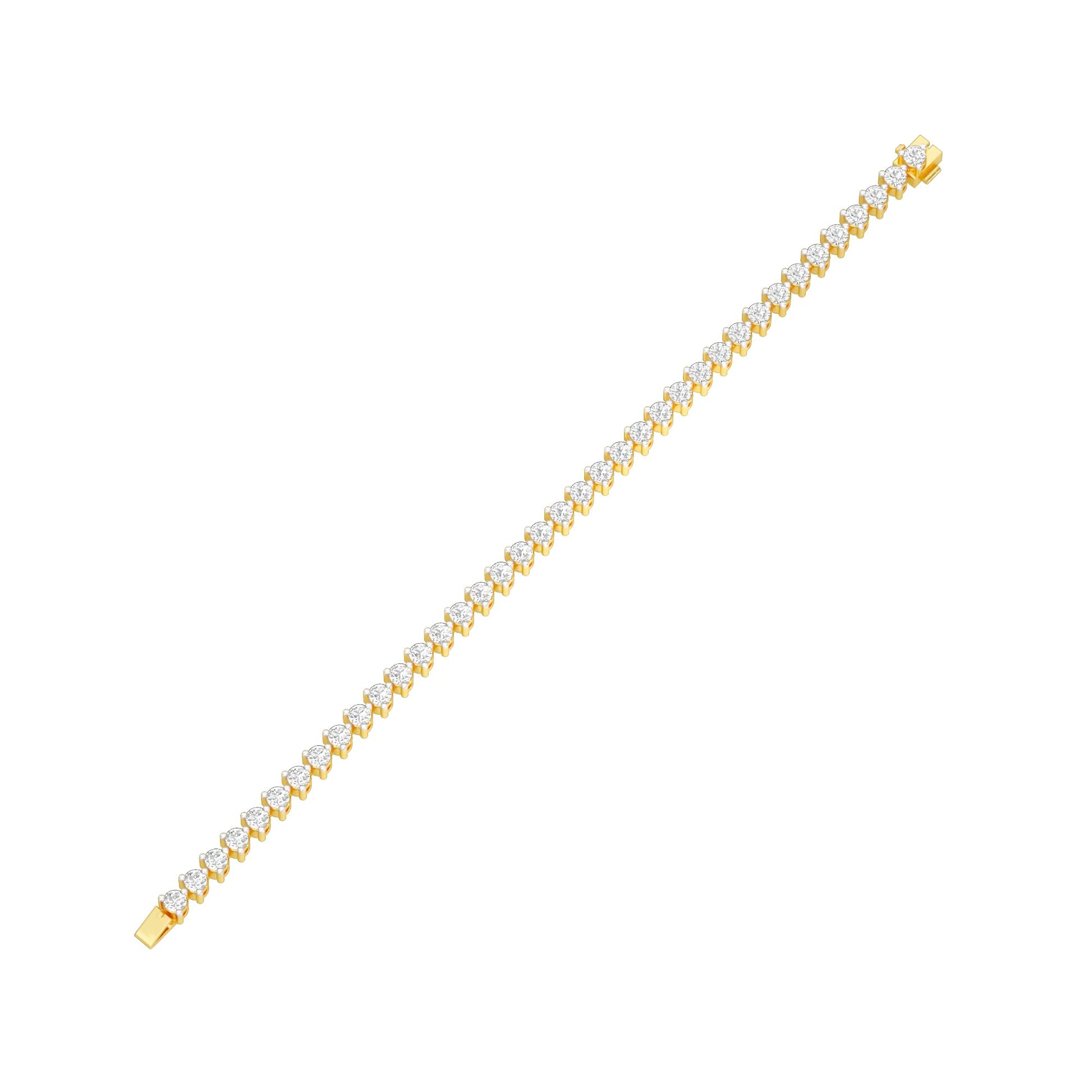 The Cut Manifesto Diamond Tennis Bracelet 18 KT / Yellow Gold