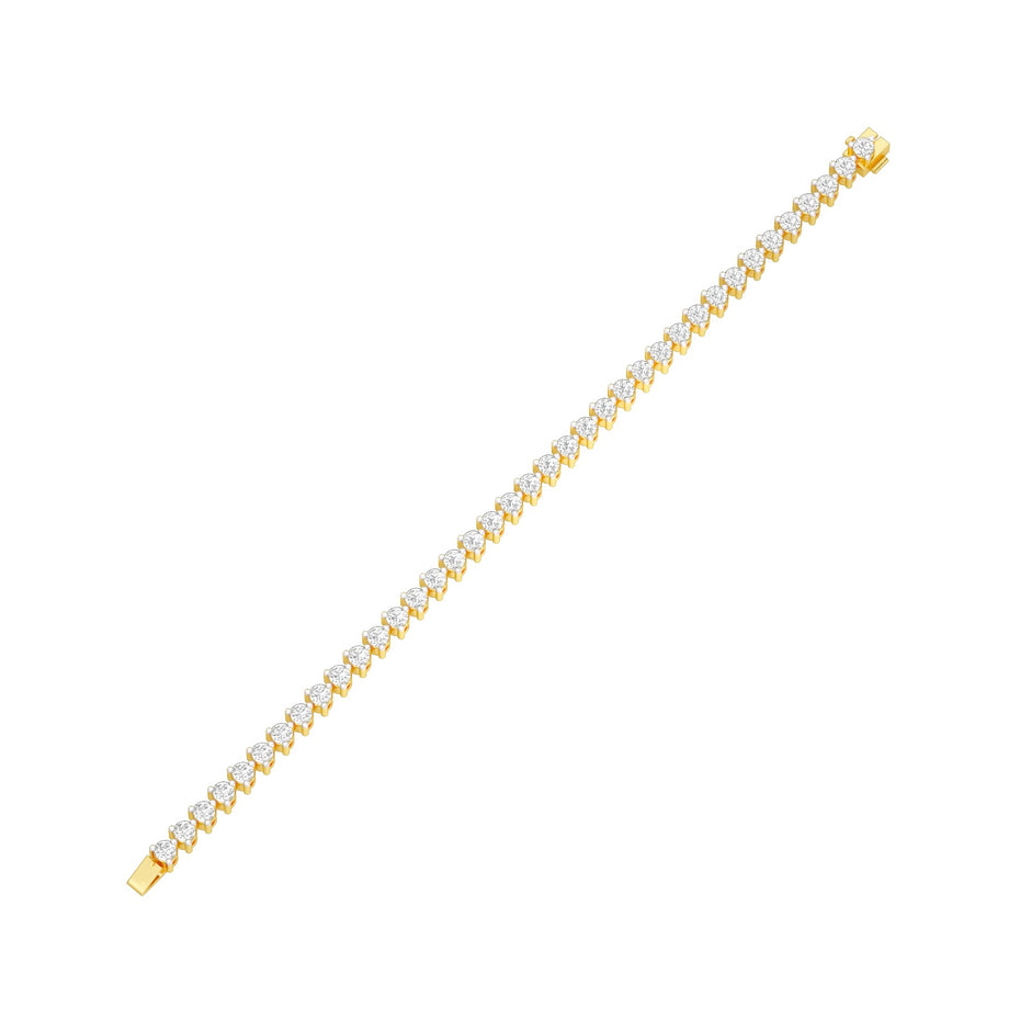 The Cut Manifesto Diamond Tennis Bracelet 18 KT / Yellow Gold