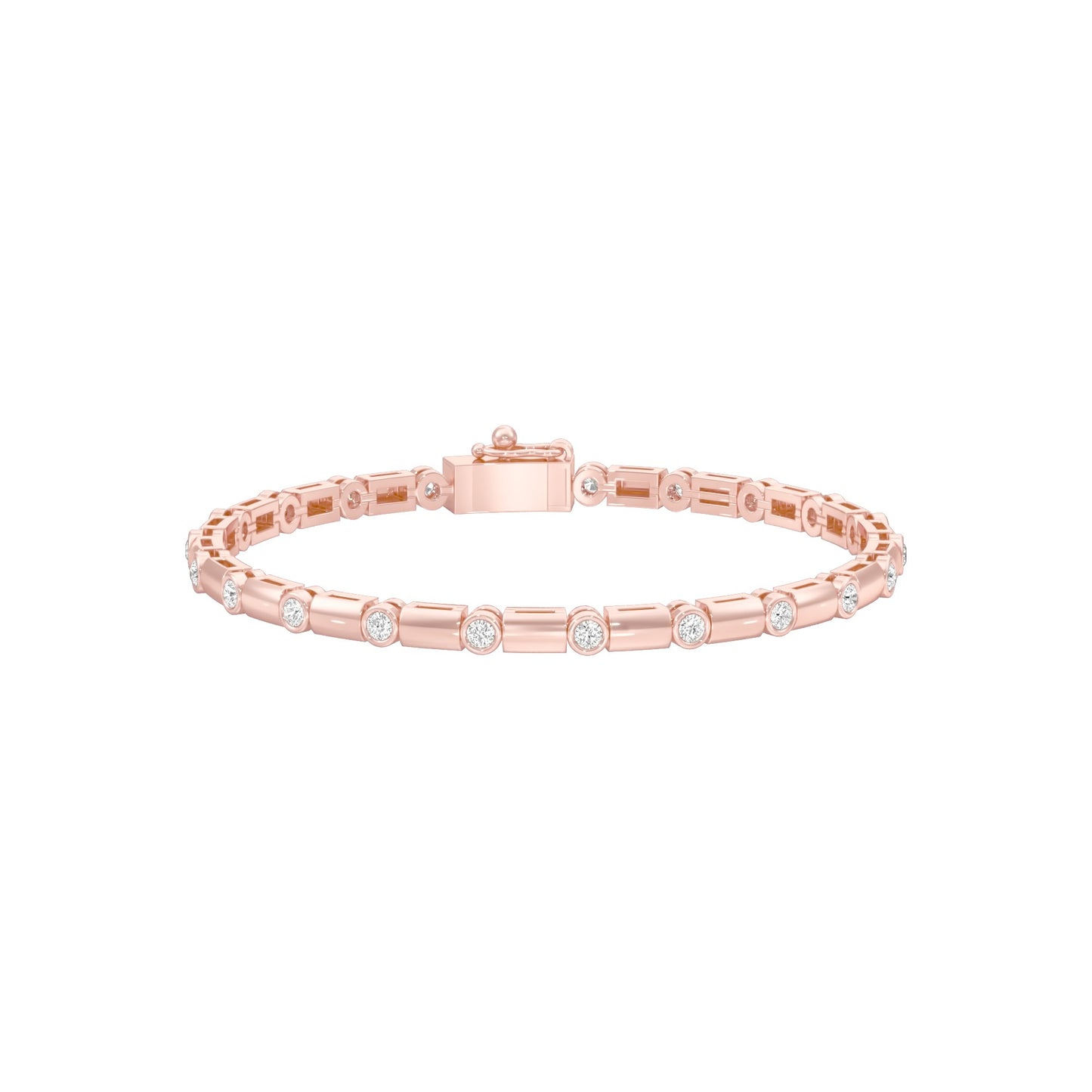 Mini Constellation Diamond Tennis Bracelet 18 KT / Rose Gold