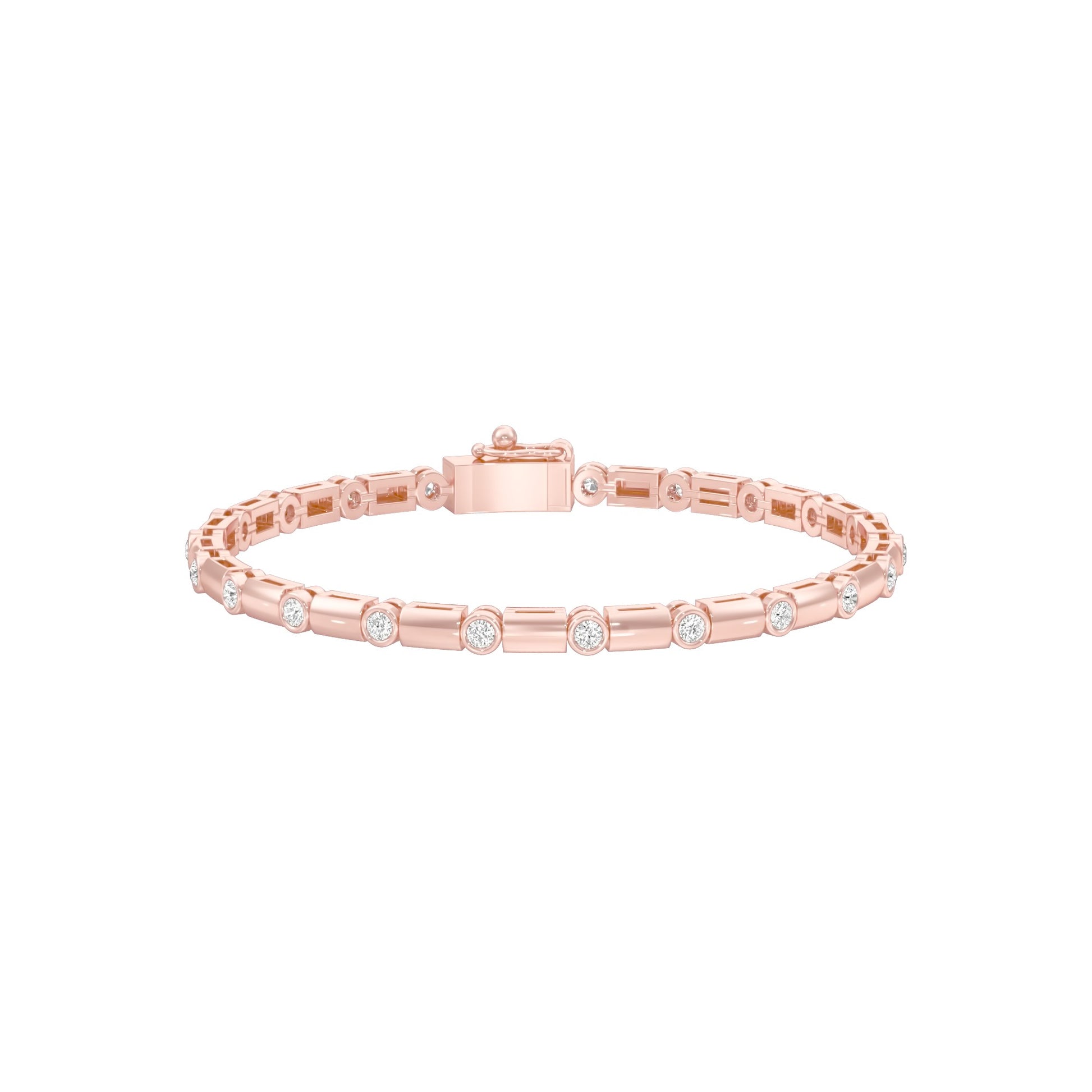 Mini Constellation Diamond Tennis Bracelet 18 KT / Rose Gold