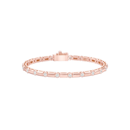Mini Constellation Diamond Tennis Bracelet 18 KT / Rose Gold