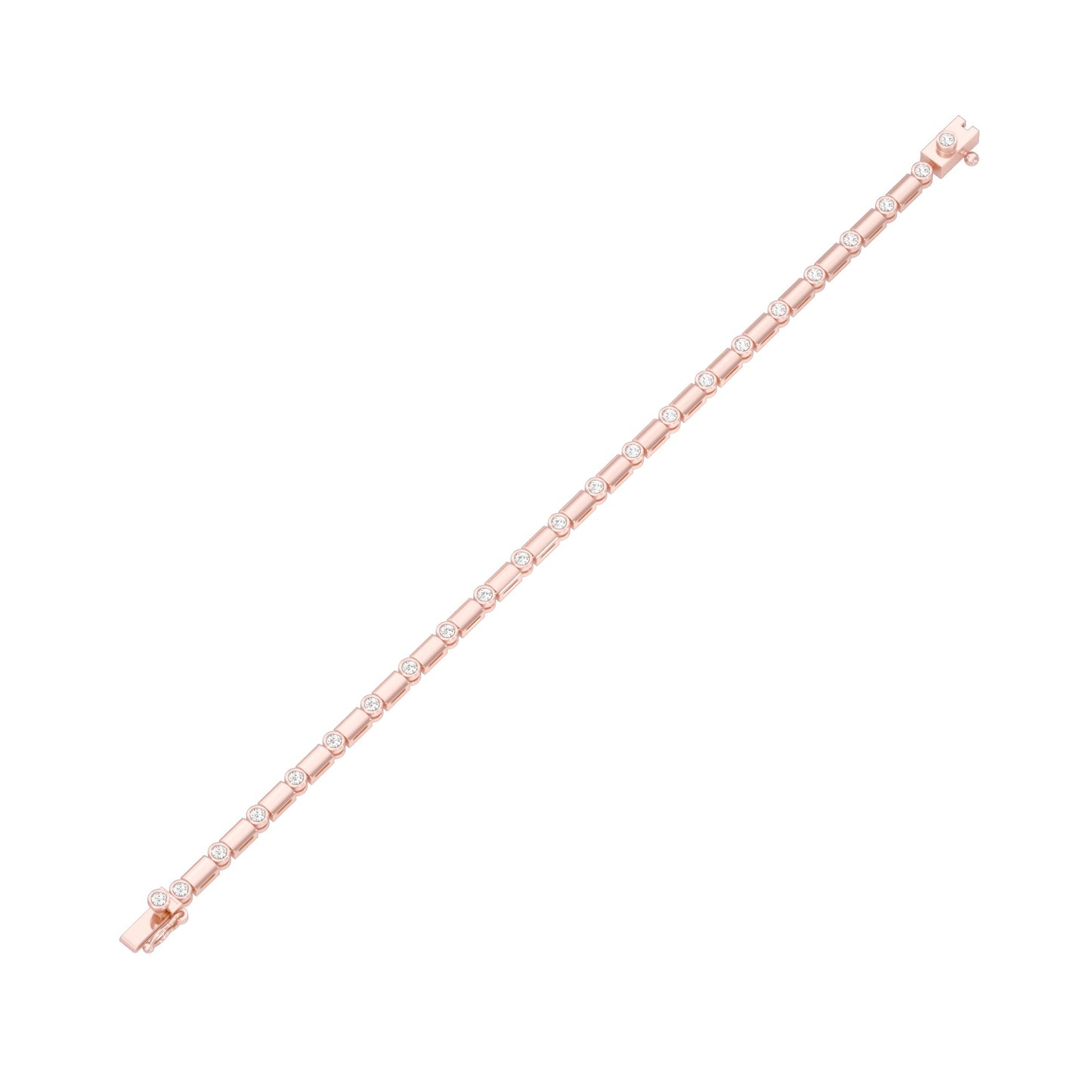 Mini Constellation Diamond Tennis Bracelet 18 KT / Rose Gold