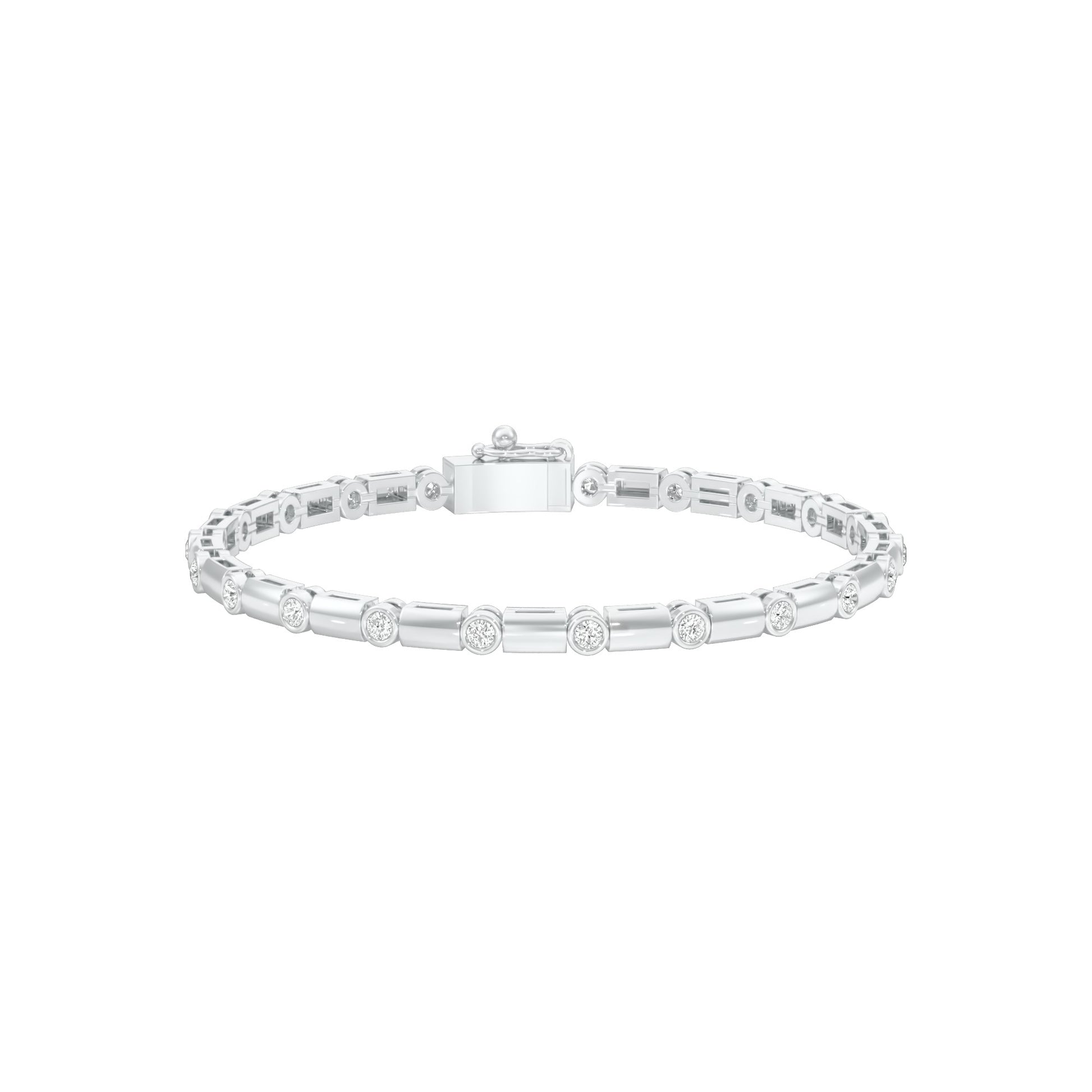 Mini Constellation Diamond Tennis Bracelet 18 KT / White Gold